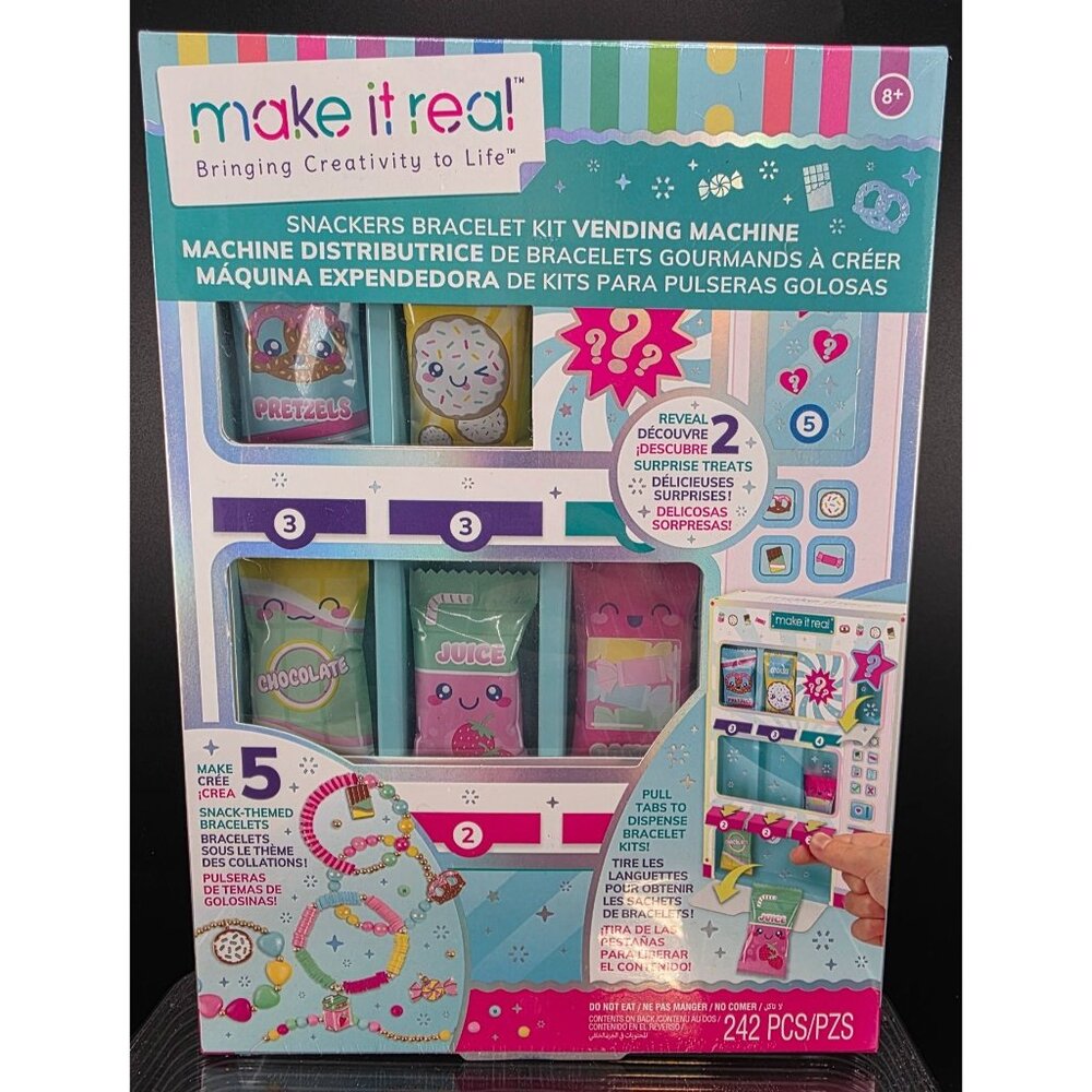 Make It Real Snackers Bracelet Vending Machine Creative Jewelry Making Toy